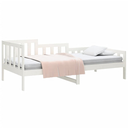 Dormeuse senza Materasso Bianca 90x190 cm Legno Massello Pino - homemem39