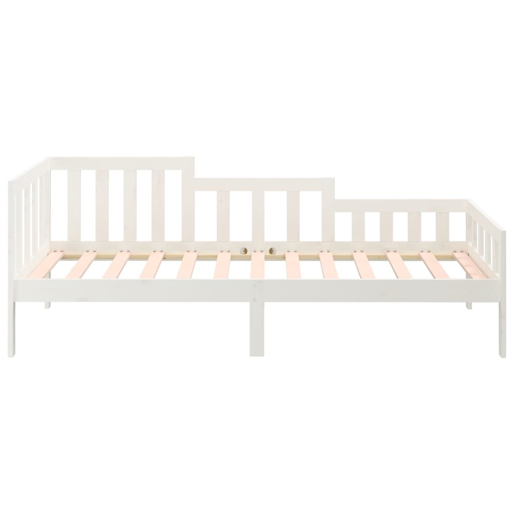 Dormeuse senza Materasso Bianca 90x190 cm Legno Massello Pino - homemem39