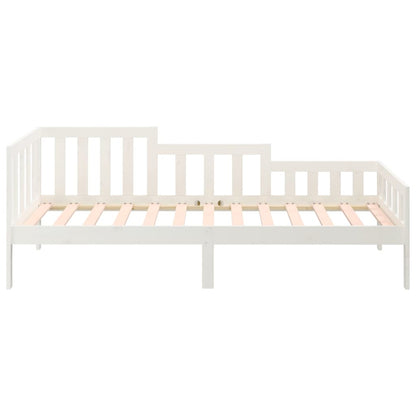Dormeuse senza Materasso Bianca 90x190 cm Legno Massello Pino - homemem39