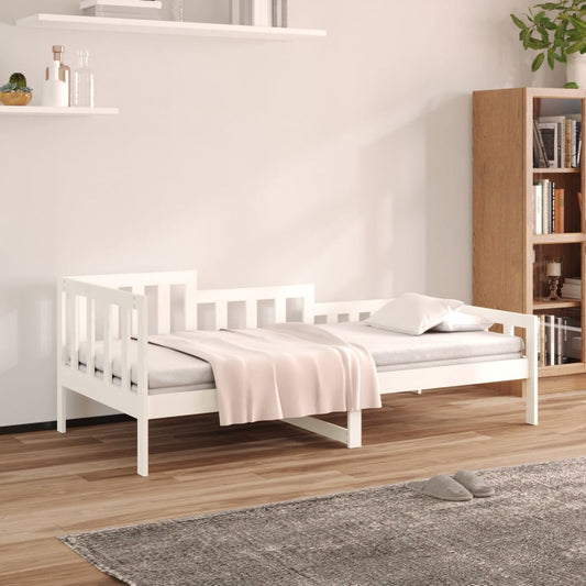 Dormeuse senza Materasso Bianca 90x190 cm Legno Massello Pino - homemem39