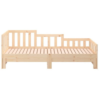 Dormeuse Estraibile 2x(90x190) cm Legno Massello di Pino - homemem39
