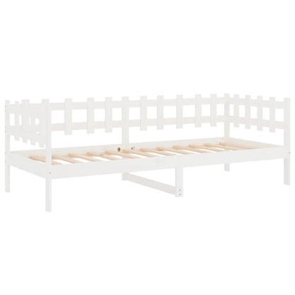 Dormeuse senza Materasso Bianca 80x200 cm Legno Massello Pino | homemem39