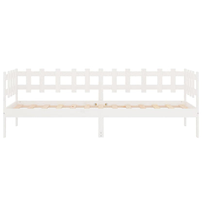 Dormeuse senza Materasso Bianca 80x200 cm Legno Massello Pino | homemem39