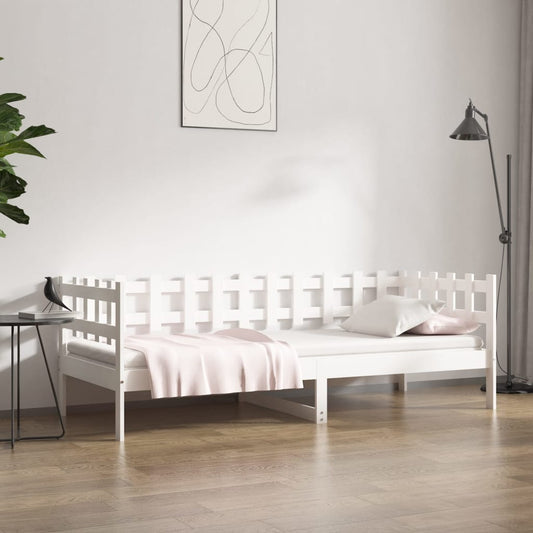Dormeuse senza Materasso Bianca 80x200 cm Legno Massello Pino | homemem39