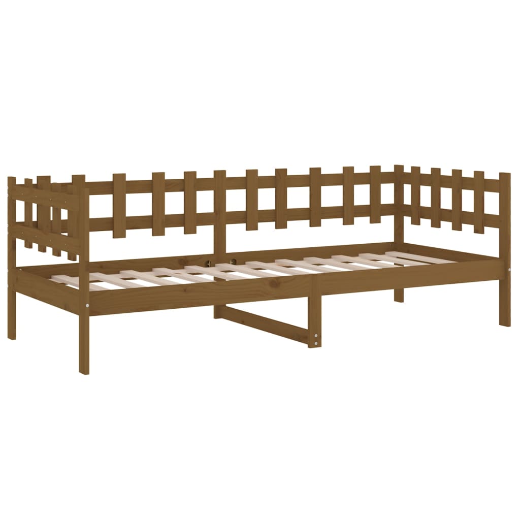 Dormeuse Marrone Ambra 80x200 cm in Legno Massello di Pino - homemem39