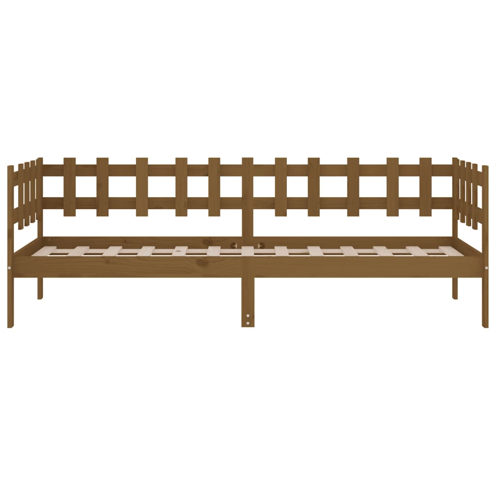 Dormeuse Marrone Ambra 80x200 cm in Legno Massello di Pino - homemem39