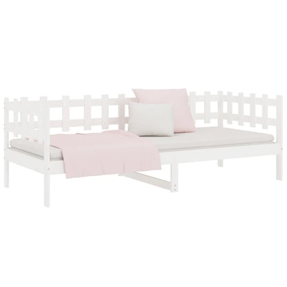 Dormeuse senza Materasso Bianca 90x200 cm Legno Massello Pino | homemem39