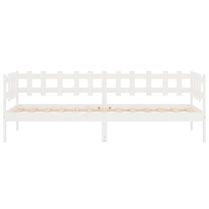 Dormeuse senza Materasso Bianca 90x190 cm Legno Massello Pino | homemem39