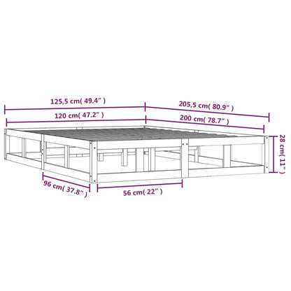 Giroletto Marrone Ambra 120x200 cm in Legno Massello - homemem39