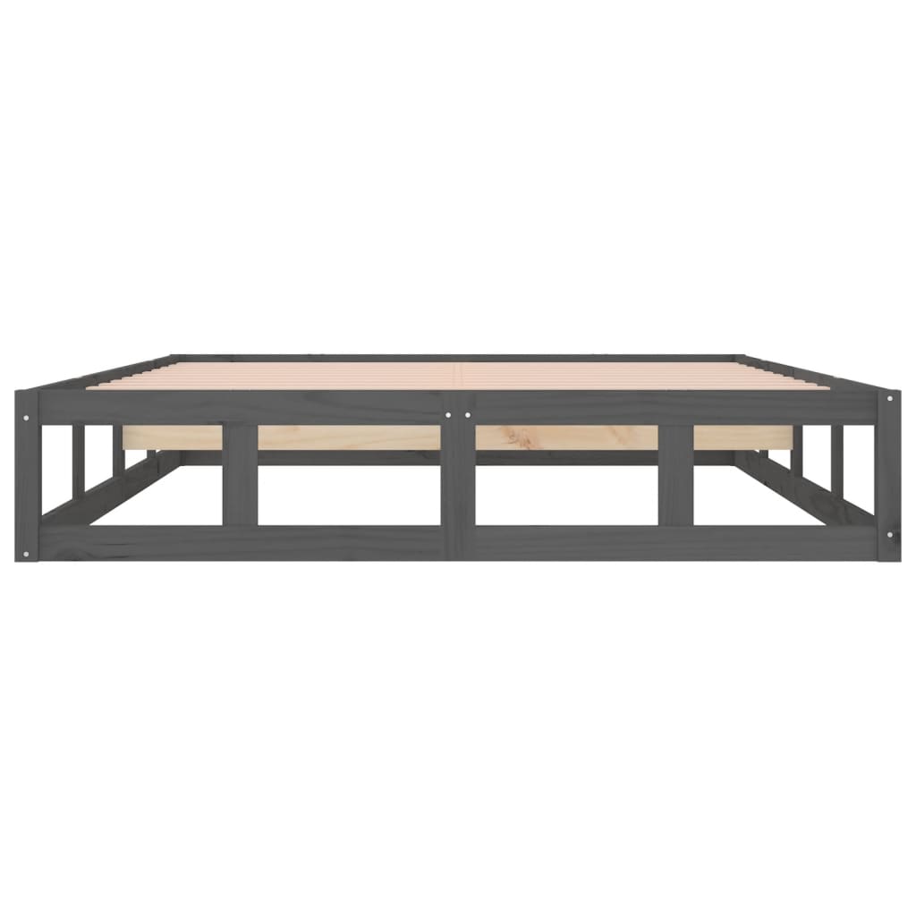 Giroletto Grigio 150x200 cm King in Legno Massello - homemem39