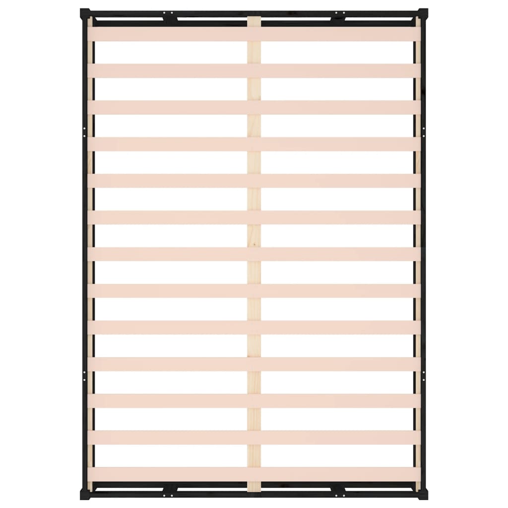 Giroletto Nero 160x200 cm in Legno Massello - homemem39