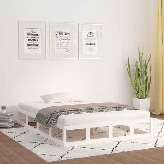Giroletto Bianco 200x200 cm in Legno Massello - homemem39