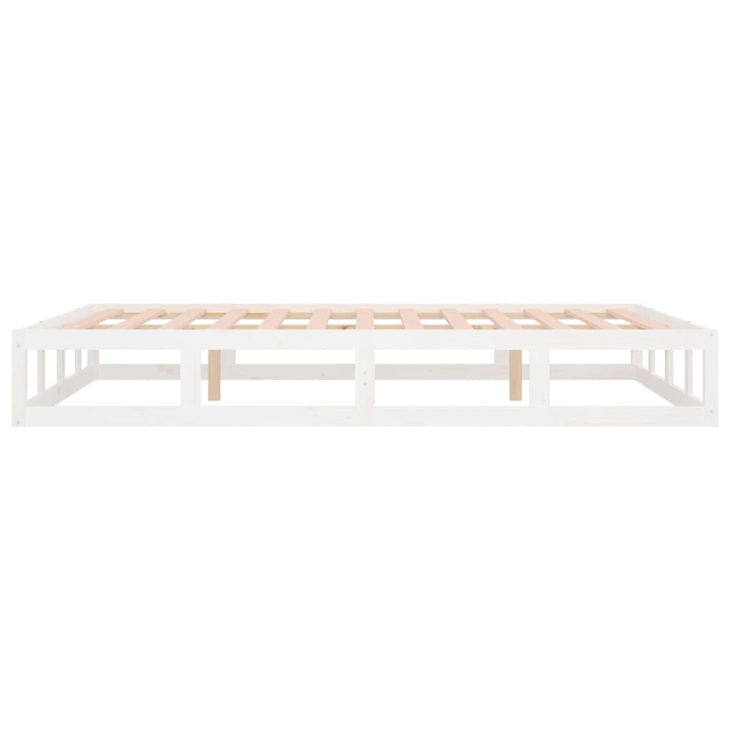Giroletto Bianco 120x190 cm Small Double in Legno Massello - homemem39