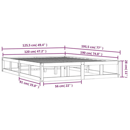 Giroletto Ambra 120x190 cm Small Double in Legno Massello - homemem39