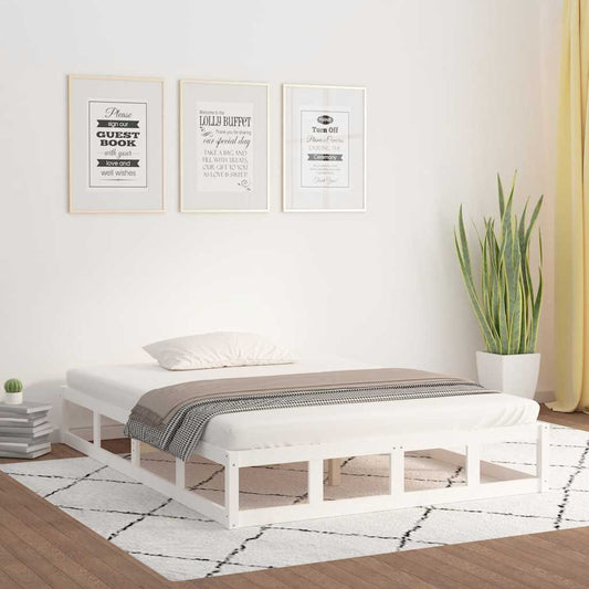 Giroletto Bianco 135x190 cm Double in legno Massello | homemem39