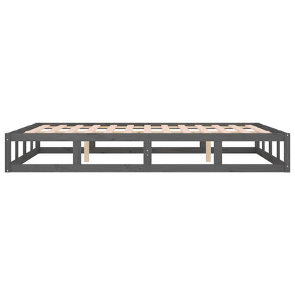 Giroletto Grigio 135x190 cm Double in legno Massello - homemem39