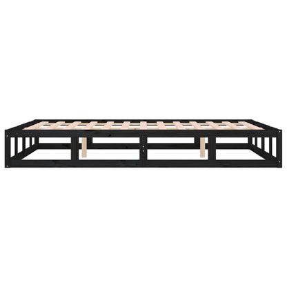 Giroletto Nero 135x190 cm Double in legno Massello - homemem39