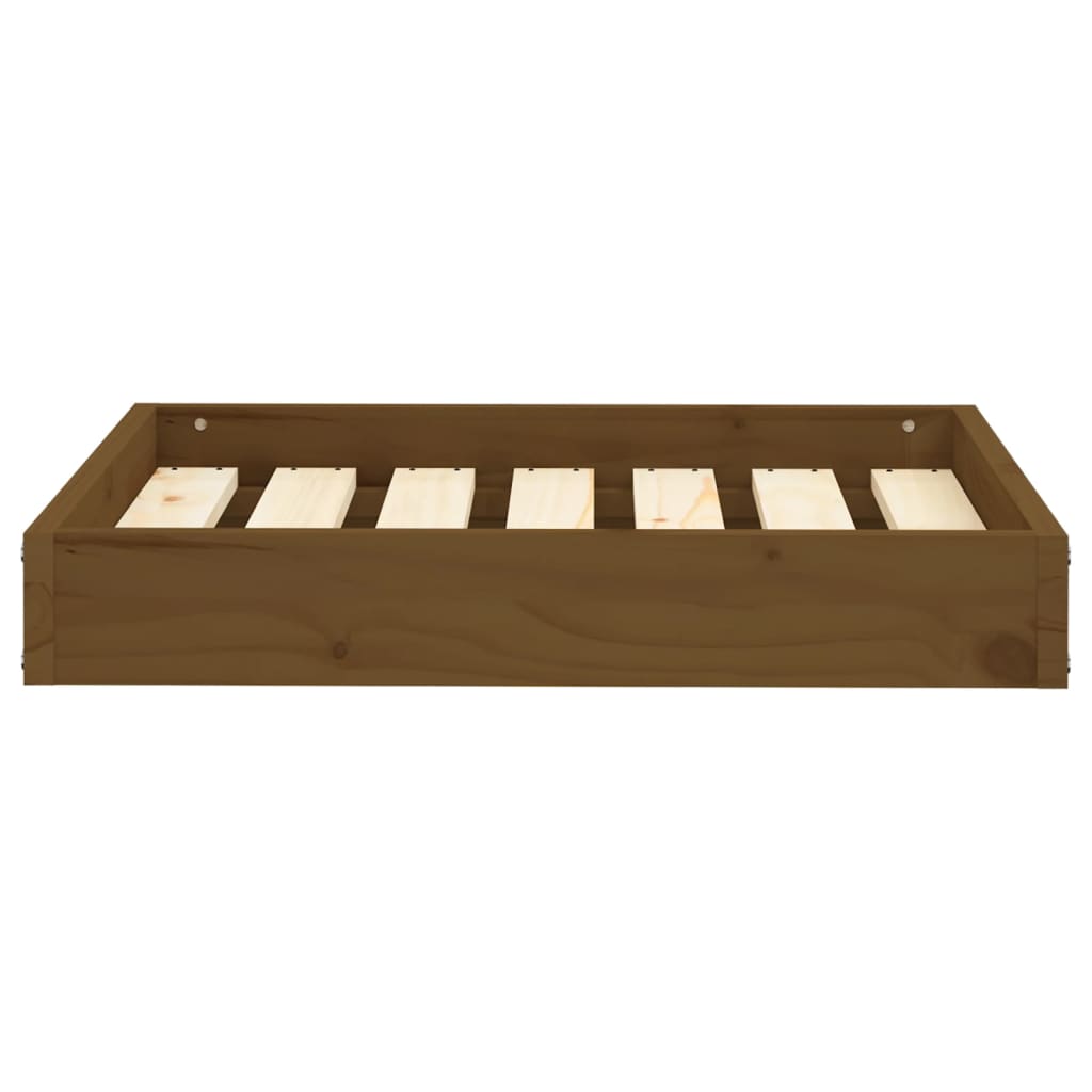 Cuccia per Cani Ambrata 61,5x49x9 cm in Legno Massello di Pino - homemem39