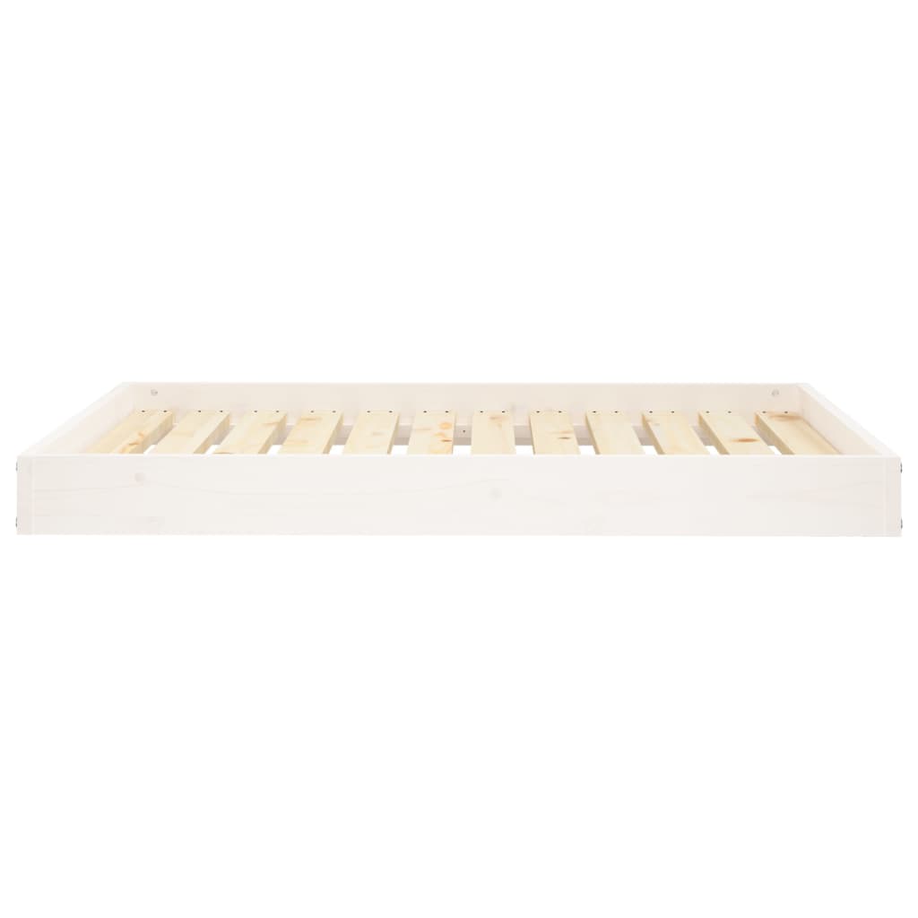 Cuccia per Cani Bianca 101,5x74x9 cm in Legno Massello di Pino | homemem39