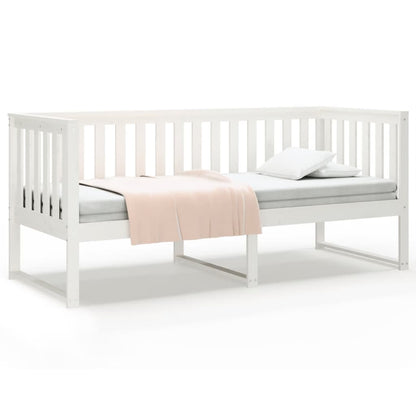 Dormeuse senza Materasso Bianca 80x200 cm Legno Massello Pino