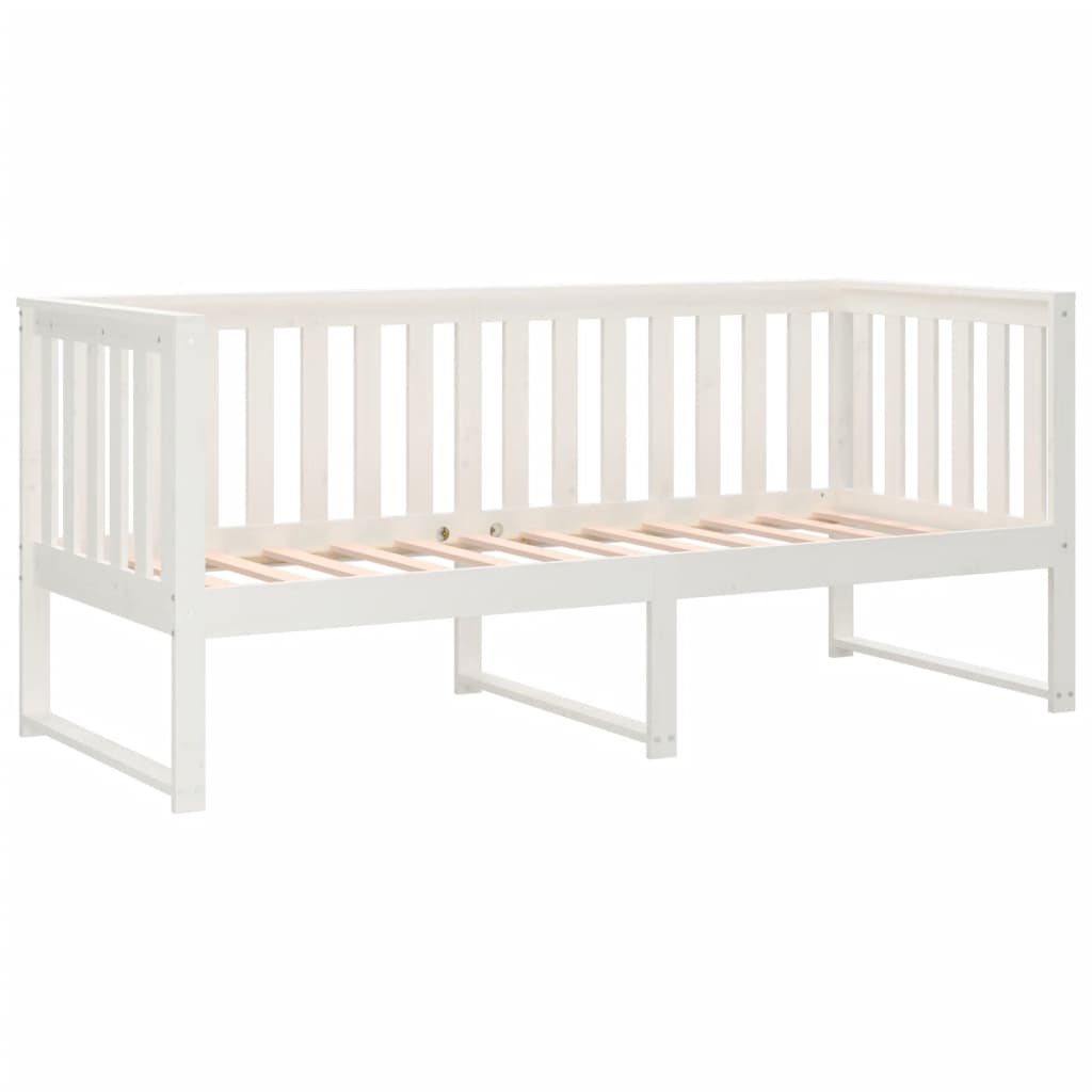 Dormeuse senza Materasso Bianca 80x200 cm Legno Massello Pino - homemem39