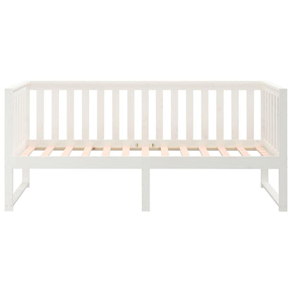 Dormeuse senza Materasso Bianca 80x200 cm Legno Massello Pino