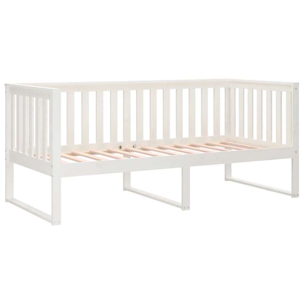 Dormeuse senza Materasso Bianco 100x200 cm Legno Massello Pino - homemem39