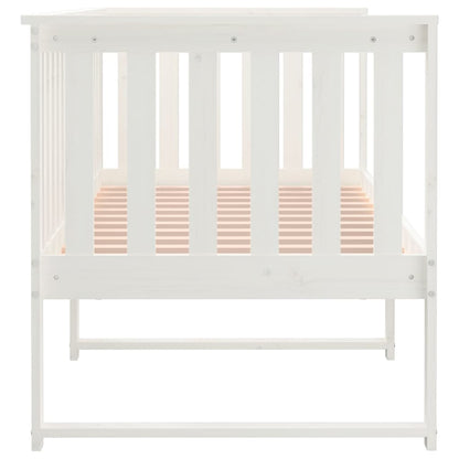 Dormeuse senza Materasso Bianco 75x190 cm in Legno di Pino - homemem39