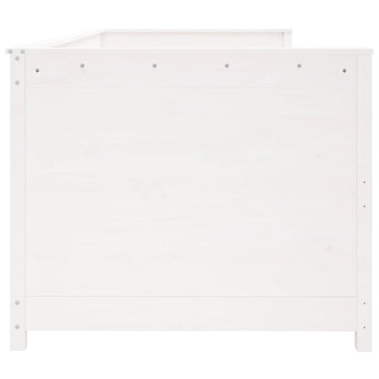 Dormeuse senza Materasso Bianca 90x190 cm Legno Massello Pino