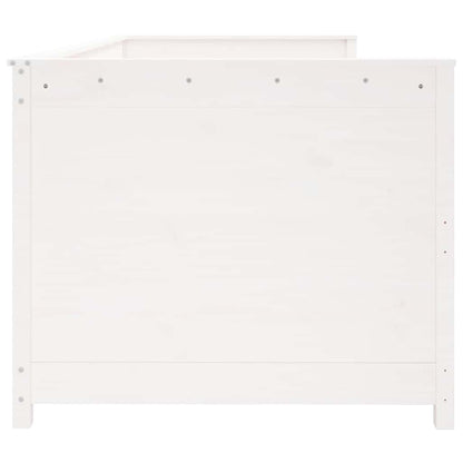 Dormeuse senza Materasso Bianca 90x190 cm Legno Massello Pino