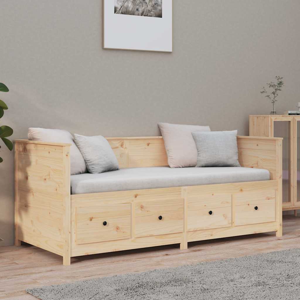 Dormeuse senza Materasso 75x190 cm in Legno Massello di Pino