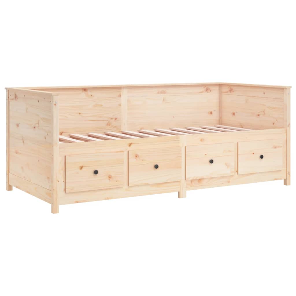 Dormeuse senza Materasso 75x190 cm in Legno Massello di Pino - homemem39