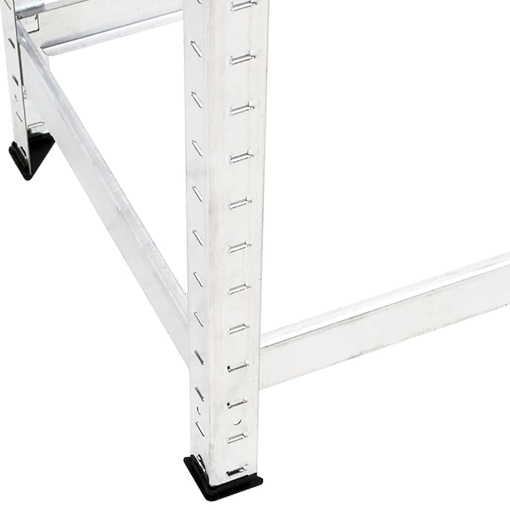 Portapneumatici a 2 Livelli Argento 110x40x110 cm in Acciaio | homemem39
