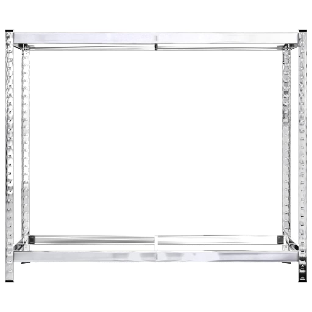 Portapneumatici a 2 Livelli 2pz Argento 110x40x110cm in Acciaio | homemem39