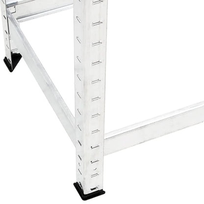 Portapneumatici a 2 Livelli 2pz Argento 110x40x110cm in Acciaio | homemem39