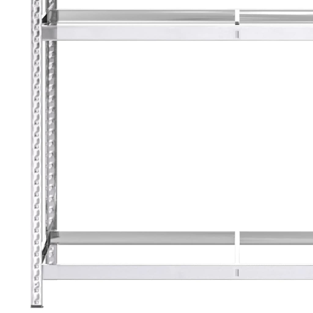 Portapneumatici a 3 Strati 2 pz Argento 110x40x200cm in Acciaio | homemem39