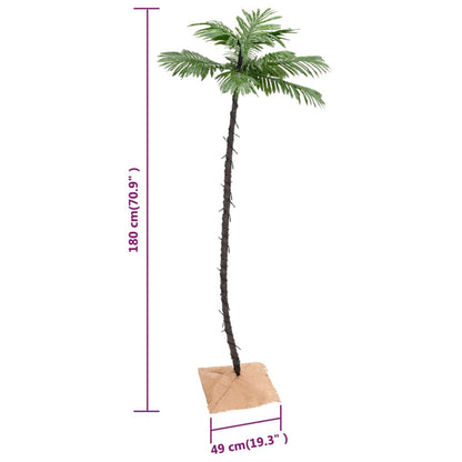 Palma con LED Bianco Caldo 96 LED 180 cm - homemem39
