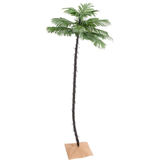 Palma con LED Bianco Caldo 136 LED 220 cm - homemem39