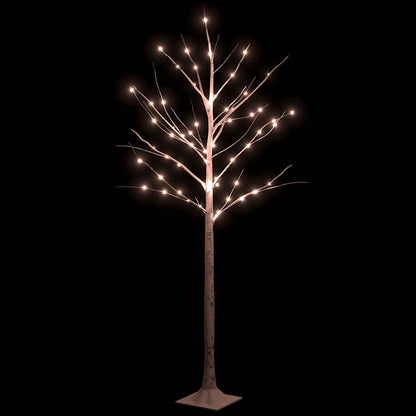 Betulla con LED Bianco Caldo 72 LED 150 cm - homemem39