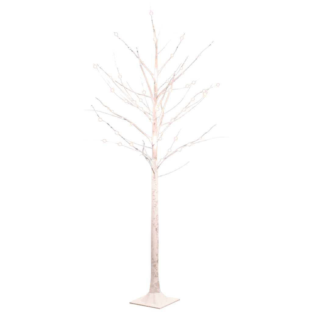 Betulla con LED Bianco Caldo 96 LED 180 cm - homemem39