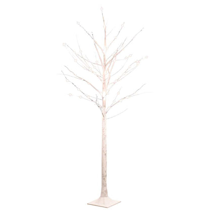 Betulla con LED Bianco Caldo 96 LED 180 cm - homemem39