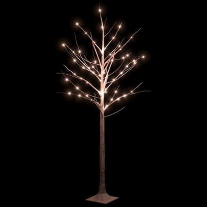 Betulla con LED Bianco Caldo 96 LED 180 cm - homemem39