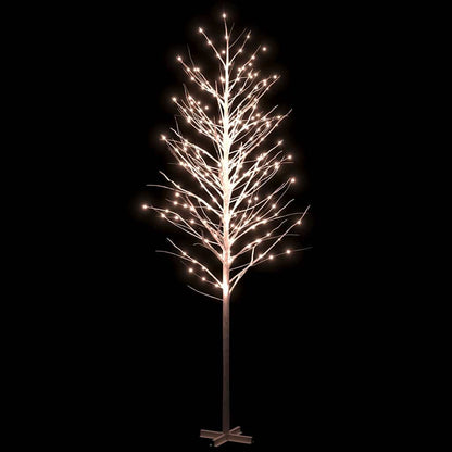 Betulla Bianca con LED Bianco Caldo 672 LED 400 cm - homemem39