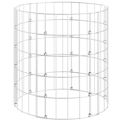 Compostiera da Giardino Ø50x50 cm in Acciaio Zincato | homemem39