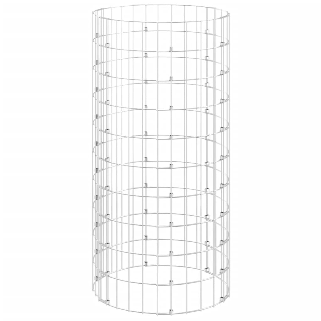 Compostiera da Giardino Ø50x100 cm in Acciaio Zincato | homemem39
