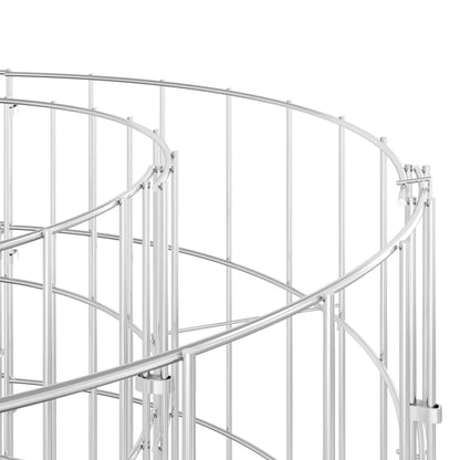 Compostiera da Giardino Ø50x100 cm in Acciaio Zincato | homemem39
