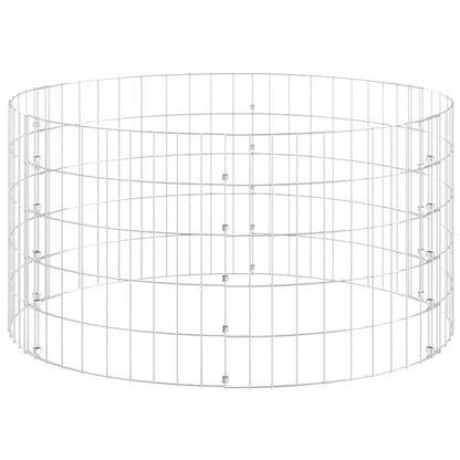 Compostiera da Giardino Ø100x50 cm in Acciaio Zincato - homemem39