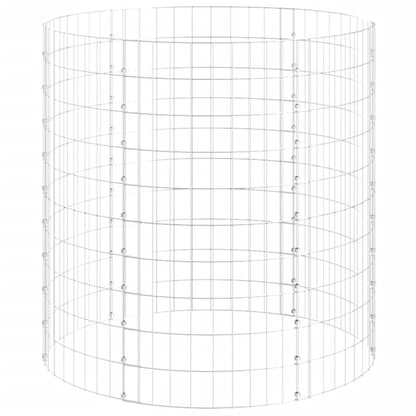 Compostiera da Giardino Ø100x100 cm in Acciaio Zincato | homemem39