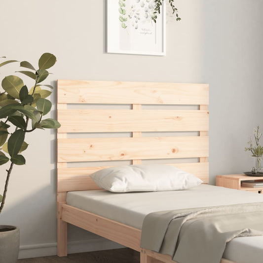 Testiera per Letto 100x3x80 cm in Legno Massello di Pino - homemem39