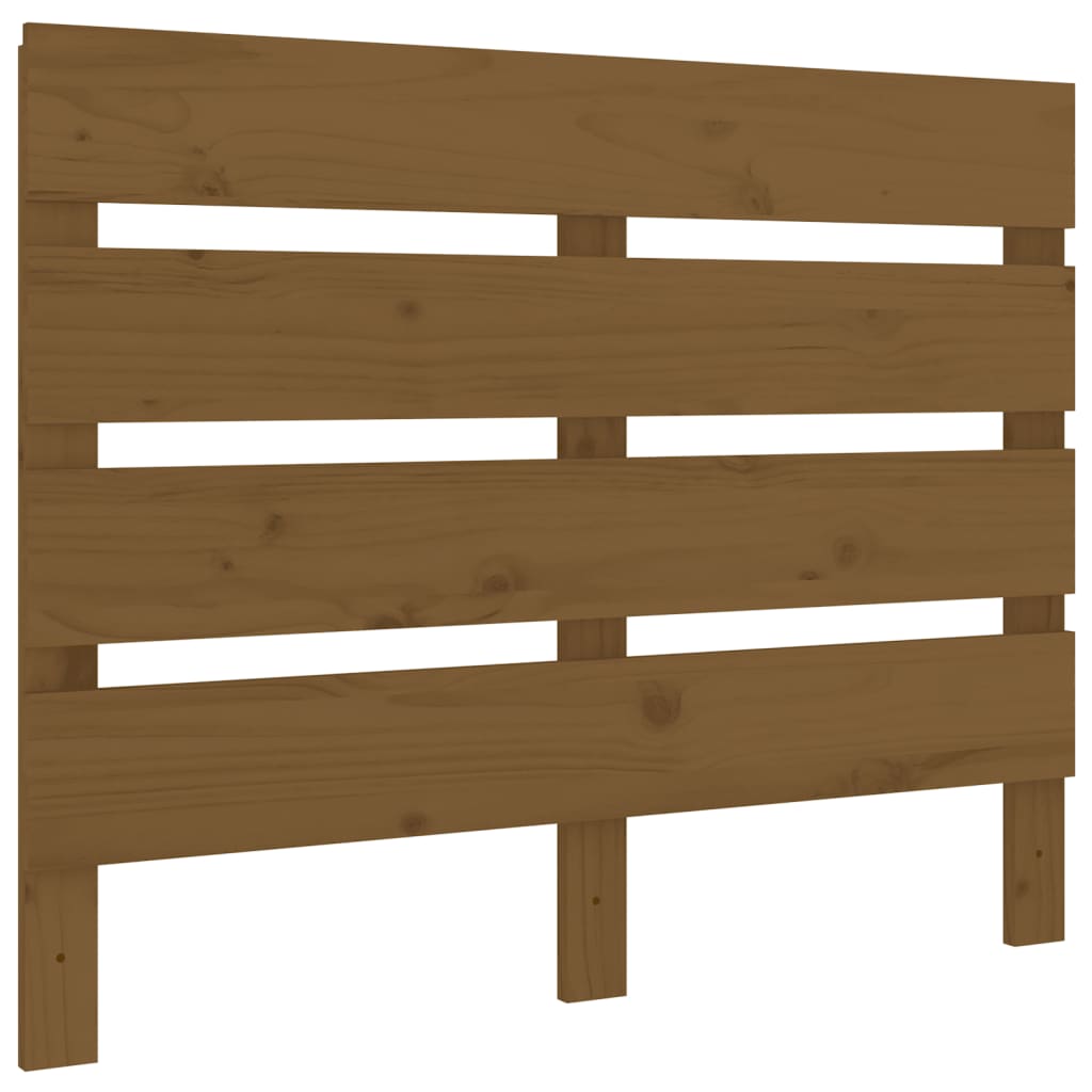 Testiera Marrone Ambra 100x3x80 cm in Legno Massello di Pino - homemem39